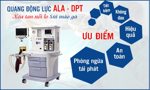 Chữa sùi mào gà d.ứt đ.iểm bằng ALA - PDT