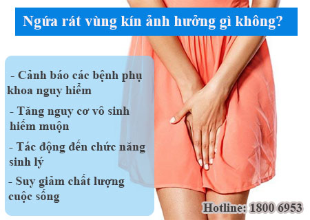 Tác hại của ngứa rát vùng kín